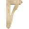 Ekena Millwork Olympic Arts and Crafts Rough Sawn Bracket w/ Offset Brace, Douglas Fir, 6"W x 16"D x 28"H BKT0604X16X28OLY03RDF - alternate 3